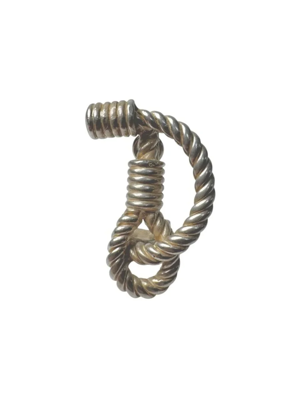 Hermes Rope Twist Audienne Single Earrings